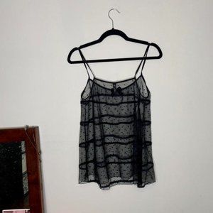 Sz M, 2000s black polka-dotted, Victoria's Secret, Sexy Little Things cami